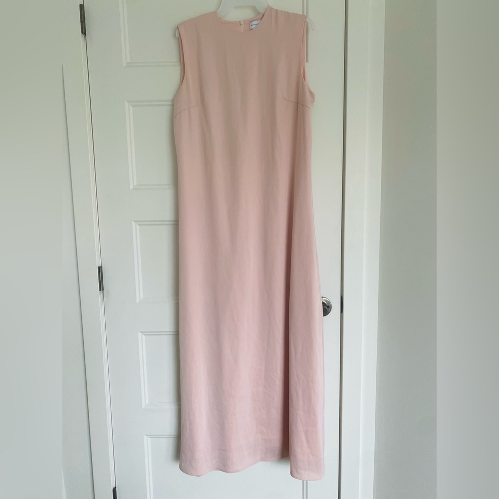 Veiled Collection Elegant Powder Pink Sleeveless Dress, Perfect Abaya Inner